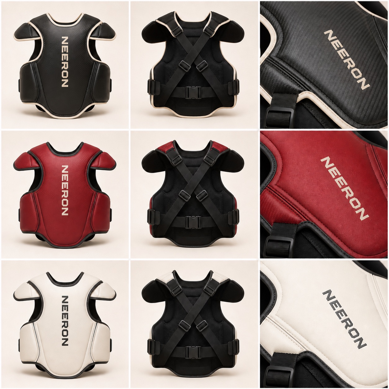Guardline Pro Body Protector in Carbon / Ivory