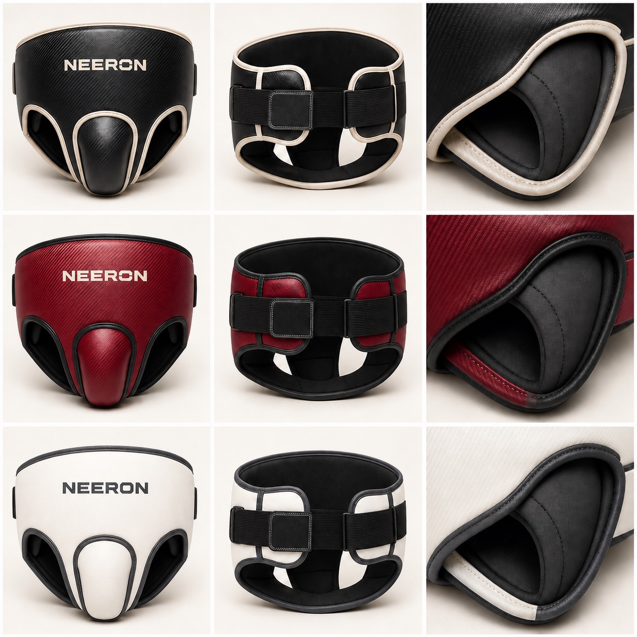 Core No-Foul Abdominal Guard in Carbon / Ivory